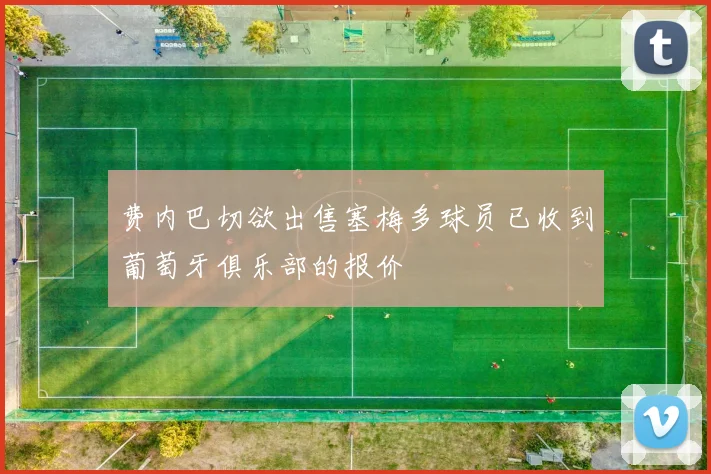 费内巴切欲出售塞梅多球员已收到葡萄牙俱乐部的报价